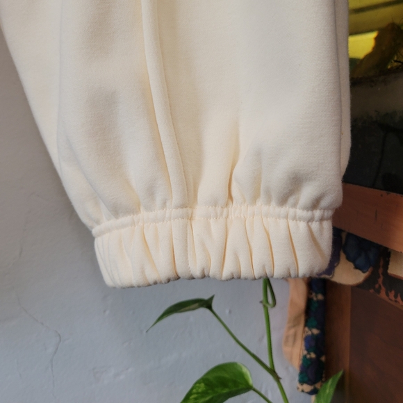 Nap Oversized Cream Jogger Sweatpants - 100% Cotton - Picture 6 of 7